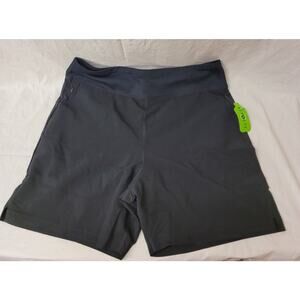 Lands' End Starfish Women's Black Stretchy Shorts Size M 10-12 Midrise